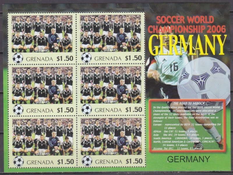 2006 Grenada 5706KL 2006 FIFA World Cup Germany( Germany ) 9,00 €