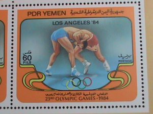 YEMEN-1984- 23RD-OLYMPIC GAMES-LOS ANGELES  MNH -S/S EST. $12 VERY FINE