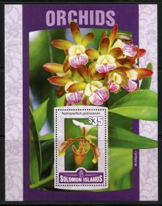 SOLOMON ISLANDS 2016 ORCHIDS  SOUVENIR  SHEET  MINT NH