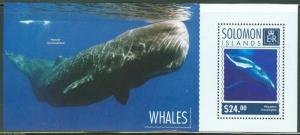 SOLOMON ISLANDS  2014 WHALES   SOUVENIR SHEET MINT NH