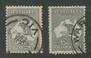 AUSTRALIA #45, 45a USED SET