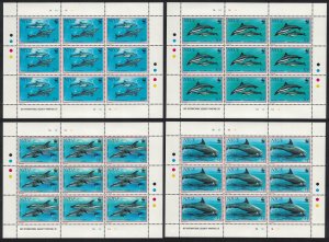 Niue WWF Pacific Dolphins 4v Sheetlets 1993 MNH SC#651-654 SG#763-766 MI#822-825