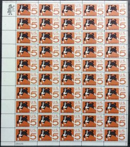 US Stamp - 1966 Humane Treatment of Animals - 50 Stamp Sheet #1307