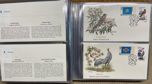 100 STAMPS OF 50 STATES CMPLT SET 50 BIRDS/FLOWERS IN ALBUM & 50 STATES STAMPS *