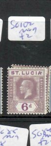 ST LUCIA (P2403B)  KGV  6D   SG 102     MOG 