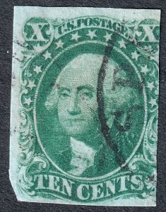 #16 Used, Fine+, Recut at top (CV $1700 - ID36745) - Joseph Luft