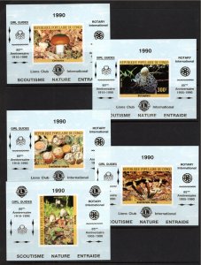 Congo 1990 Cinderella DELUXE SOUVENIR SHEETS