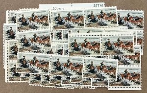 1243 Charles M. Russell, American Artist  100 count 5¢ mint stamps Issued 1964