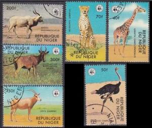 1978 Niger 633-638used Fauna 10,00 €