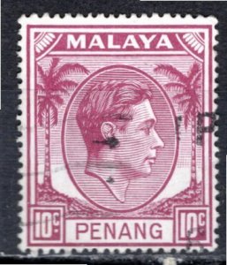 Malaya Penang; 1949: Sc. # 11; MHH Single Stamp