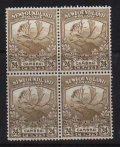 Newfoundland #125 XF Mint Block