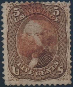 #95 VF USED W/ RED CANCEL WONDERFUL COLOR CV $980.00 BP2779