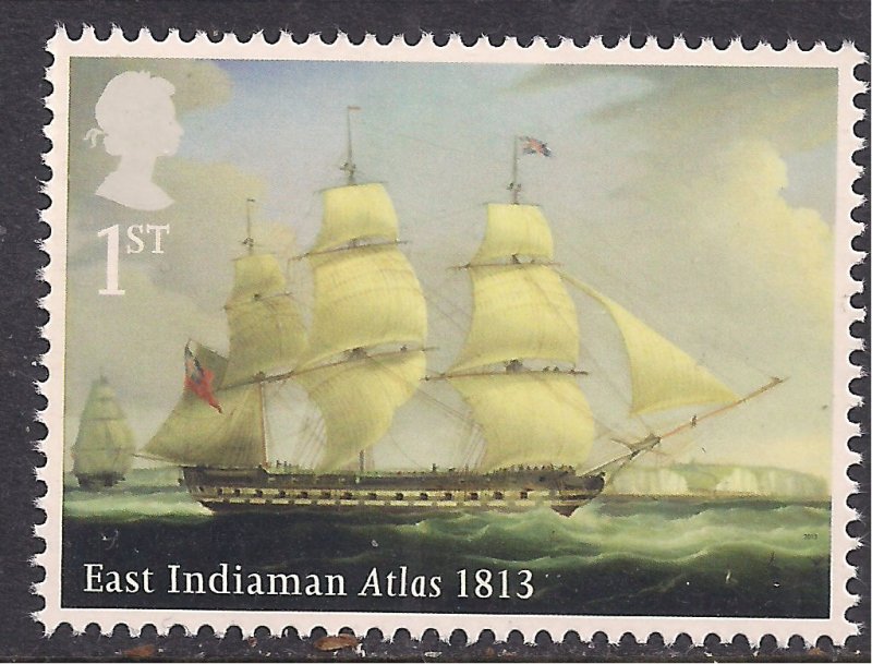 GB 2013 QE2 1st Merchant Navy East Indiaman Atlas SG 3519 Umm   ( J1469 )