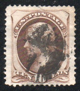 USA 188 VF JUMBO, cork cancel, small faults, rich color!