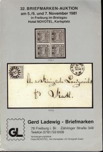 32. Briefmarken-Auktion, Gerd Ladewig  Nov. 5-7, 1981