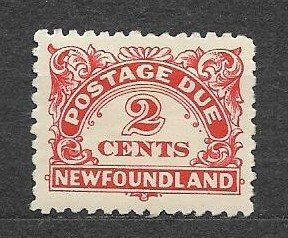 CANADA-NEWFOUNDLAND-1939. Sc#J2, Perf: 10, MLH, F-VF,  POSTAGE DUE.