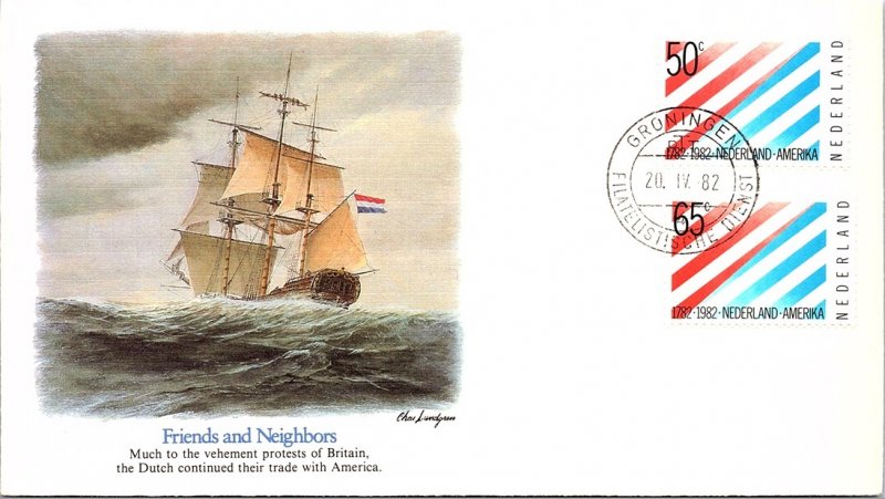 Netherlands, Worldwide First Day Cover, Ships