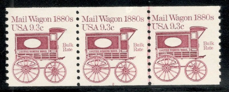 1903 Mail Wagon PNC #2 Strip Of Three Mint/nh (Free shipping offer)