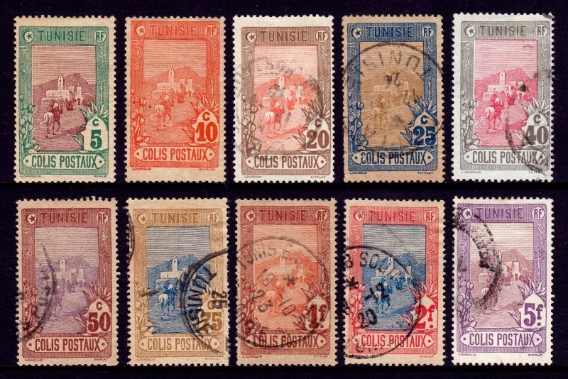 Tunisia - Scott #Q1-Q10 - Used/MH - Most stamps have faults - SCV $8.30