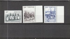 Faroe Islands  Scott#  290-292  MNH  (1995 Early Folk Life)