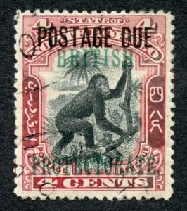 North Borneo SGD51 4c opt Post Due at top Cat 30 Pounds