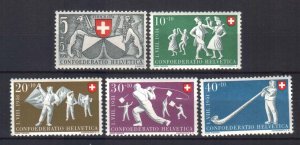 SWITZERLAND STAMPS, 1951. Sc.#B201-B205, MNH