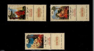 Israel Scott #1312-14, Tab Singles 1997 Complete FVF MNH