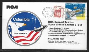 Space Cover RCA Support Team Columbia Shuttle Launch Nov. 12, 1981