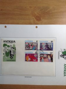 Antigua  #  592-600   First day cover