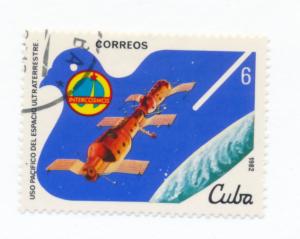 Cuba 1982 Scott 2534 used - 6c, Outer space, Salyut Soyuz