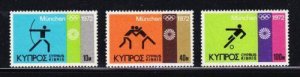 Album Specials Cyprus Scott # 383-385  Olympics Mint Hinged