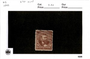 United States Postage Stamp, #270 Used, 1895 Grant (AB)