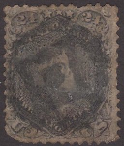 US Scott # 78 24c Washington Fancy Cancel SON Rare Strike