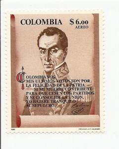 Colombia C696 MNH