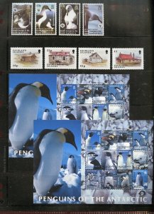 BRITISH ANTARCTIC, FALKLAND & SO GEORGIA LOT MINT NEVER HINGED AS SHOWN