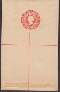 GIBRALTAR QV Registered postal stationery envelope unused with - 15165