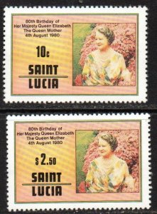 St. Lucia Sc #501-502 MNH