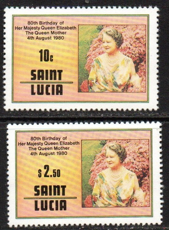 St. Lucia Sc #501-502 MNH