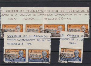 SPAIN TELEGRAFOS STAMPS WITH MARGINS    REF 655 