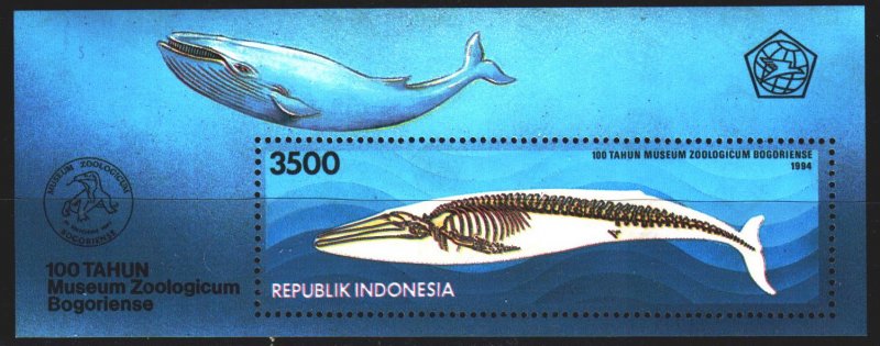 Indonesia. 1994. bl97. Whale fauna. MNH.