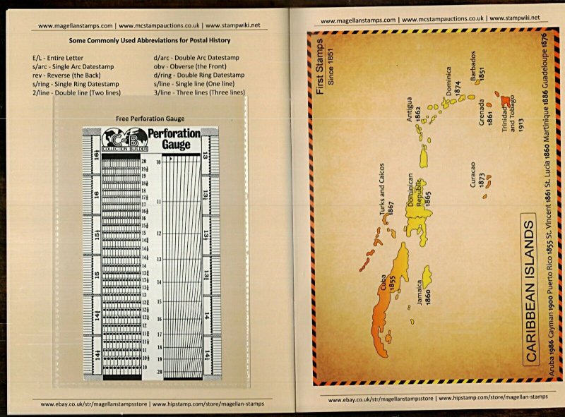 SHORT REFERENCE BOOK TO PHILATELIC TERMS with FREE Perforation Gauge