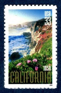 SCOTT  3438  CALIFORNIA  33¢  SINGLE  MNH  SHERWOOD STAMP