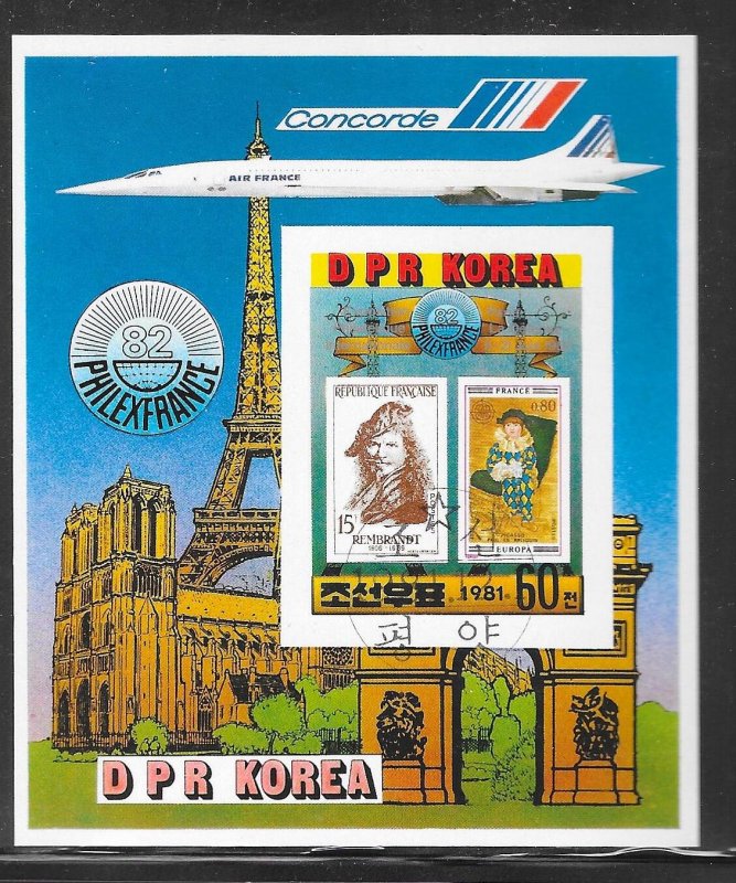 North Korea 2136: 60ch Portraits by Rembrandt and Picasso, CTO, imperf