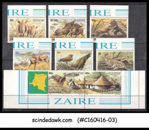 ZAIRE - 1984 WILD ANIMALS SCOTT#1131-1138 - 8V - MINT NH