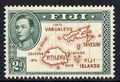 Fiji 1938-55 KG6 2d P13.5 (die I without 180) mounted min...