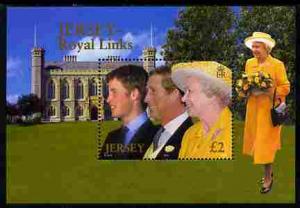 Jersey 2003 Royal Links perf m/sheet unmounted mint, SG M...