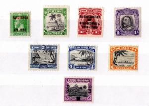 Cook Islands 1919/1940 Collection of 8 Values MH X7853