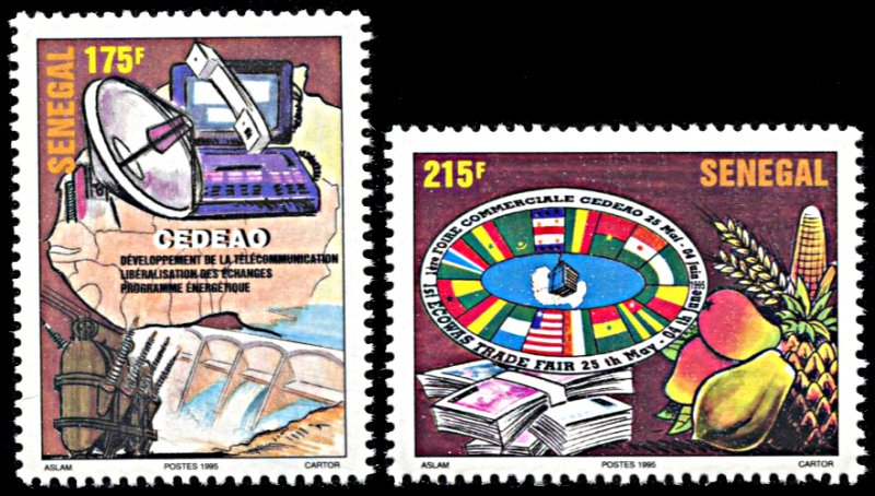 Senegal 1165-1166, MNH, West African Economic Community Trade Fair