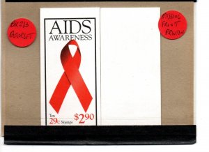 United States Error Booklet Scott BK213 - Missing Cover printing