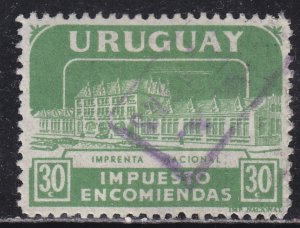 Uruguay Q91 Parcel Post Stamp 1960